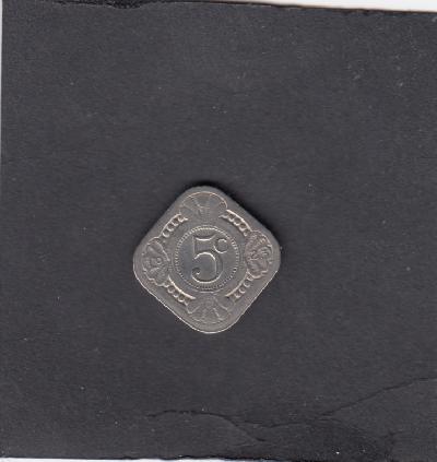 Beschrijving: 5 Cent WILHELMINA  